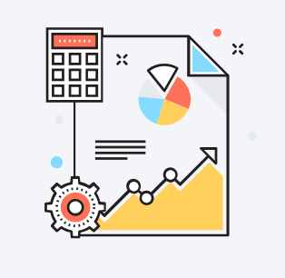 graphic of page with pie chart, calculator and sprocket in corner. representing the 2018 3rd quarter market summary from prairieviewpartners blog